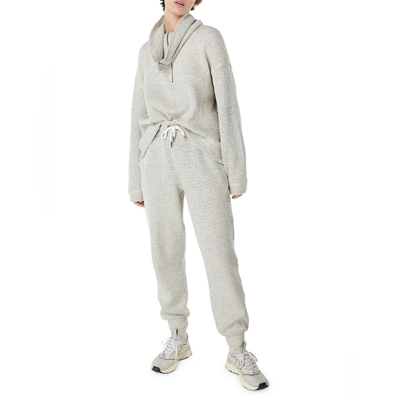 Sweaty Betty- Restful Bouclé Zipneck Sweatshirt - Picture 1 of 16